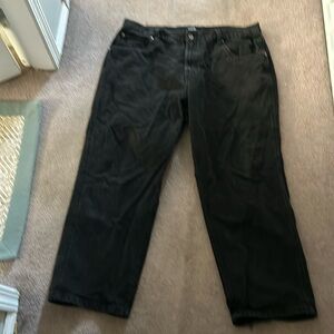 basic black baggy jeans